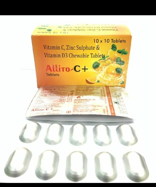 Vitamin C Zinc Sulphate Vitamin D3 Chewable Tablets Certification Iso 9001 08 Certified At Best Price In Chandigarh Chandigarh From Medizova Pharmaceuticals Id