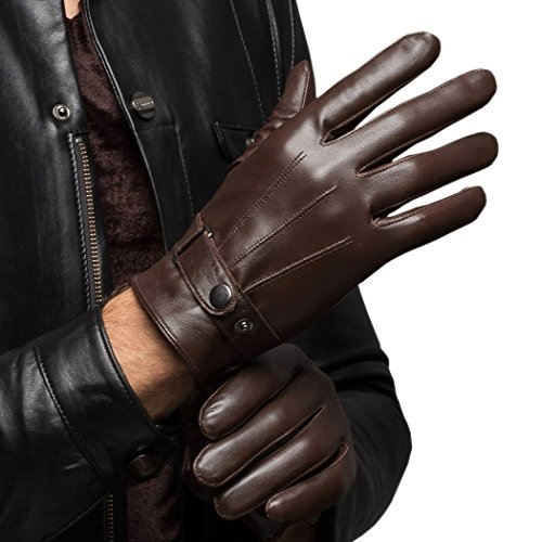 Plain leather gloves, Size : Multisize