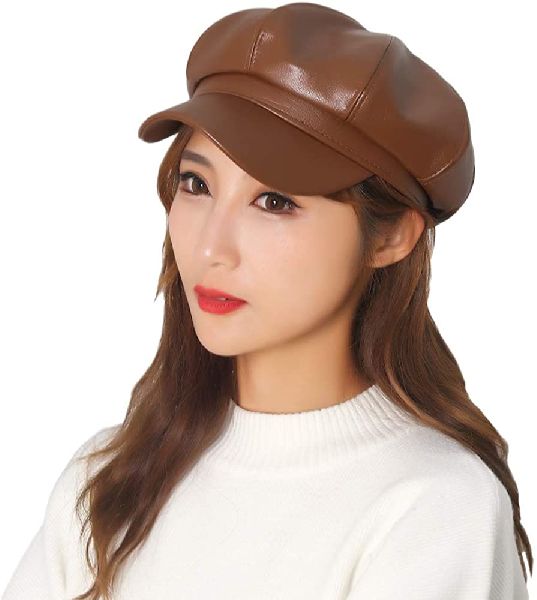 Leather Ladies Cap, Style : Classy