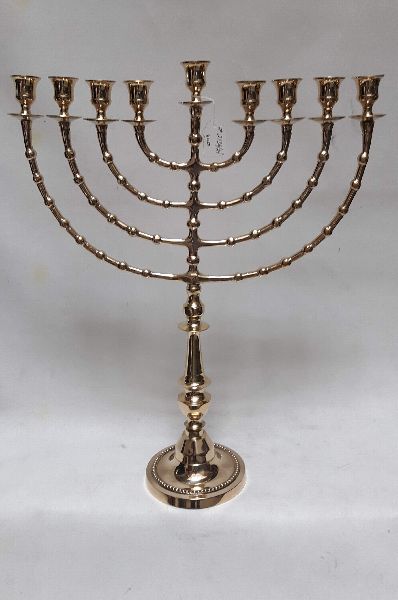 Brass 9-Light Menorah