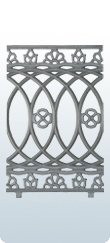 21.25 X13.50 Inch Continuity Railing Decorative CI Casting