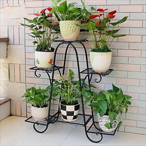 Metal Fancy Planter Stand, for Decoration, Shape : Rectangular, Round