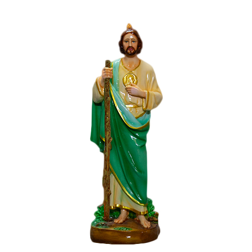 Polished Painted Fiberglass St. Jude Statue, Size : 11-72 Inches at Rs ...