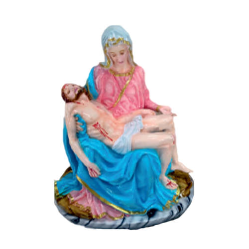 Polished Printed Fiberglass The Pieta Statue, Size : 10 Inches