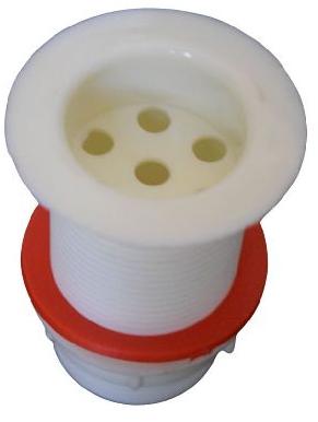 Kaival Round Pastic PP Waste Coupling, Color : White