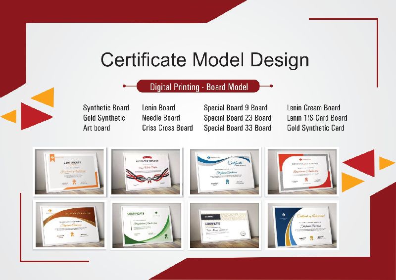Certificate Printing Services