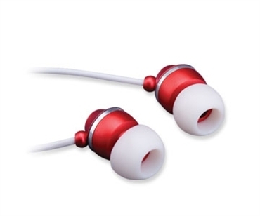 IBall Earphone, Color : Red With White Wire