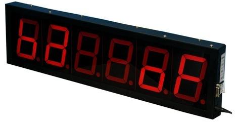 Rectangle LED 4 INCH Metal Score Board Display, Color : RED