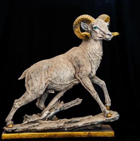Plain Resin Goat Statue, for Dust Resistance, Shiny.Attractive Pattern, Packaging Type : Carton Box