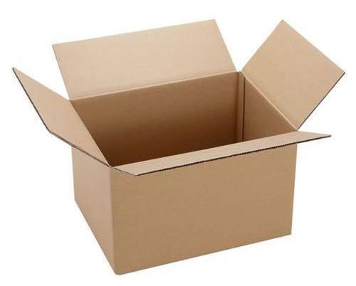 Plain Corrugated Shipping Boxes, Color : Brown