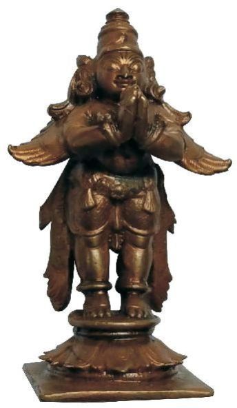 S9036-12 - Aimpon Panchalogam Garuda Idol 3.5inch 194grams
