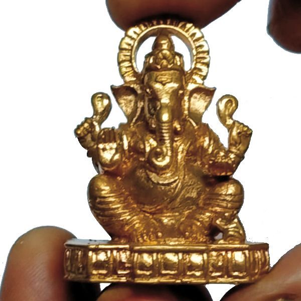 S9036-27 - Aimpon Panchaloha Ganesh Idol 5 Metal 1.5inch 62grams