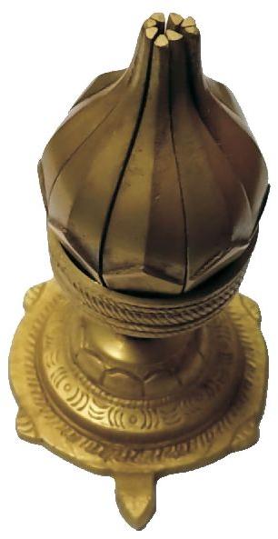 S9042-01 - Kurma Kamal Brass Deepam Diya 4inch 265grams