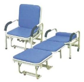 Bed Cum Chair Type Attendant Bed, Color : Blue