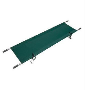 Single Folding M.S. Tubular Pole Canvas Type Stretcher