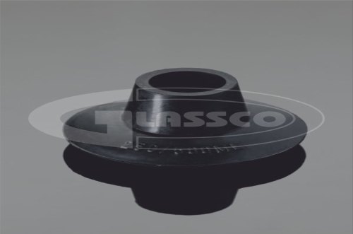 Glassco Natural Rubber Cones, for Lab, Color : Black
