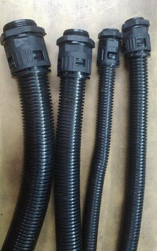  Corrugated Conduit Pipe, for Cable Harness, Color : Black