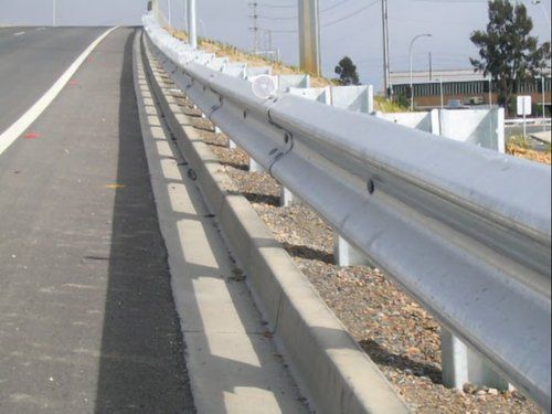 metal beam crash barrier