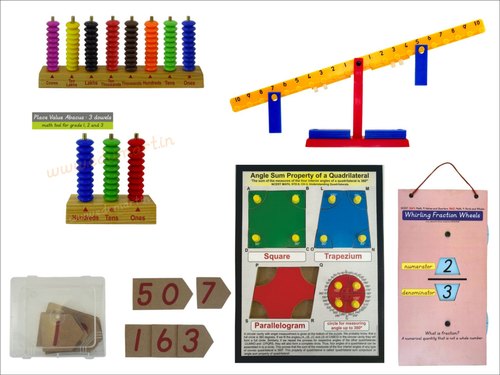 Laminated Paper Maths Lab Kit, Color : Multi Colour