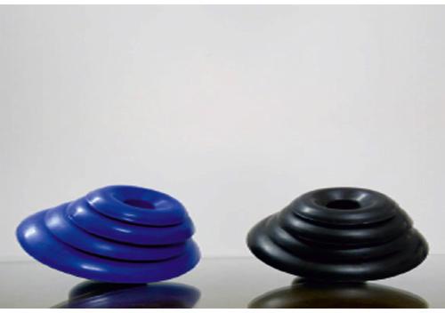 Rubbertron Rubber Cones, Color : Black Blue