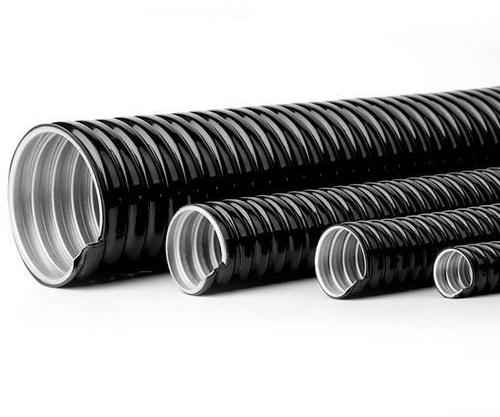 J-FLEX Galvanized Steel PVC Coated Flexible Conduit, Color : Black