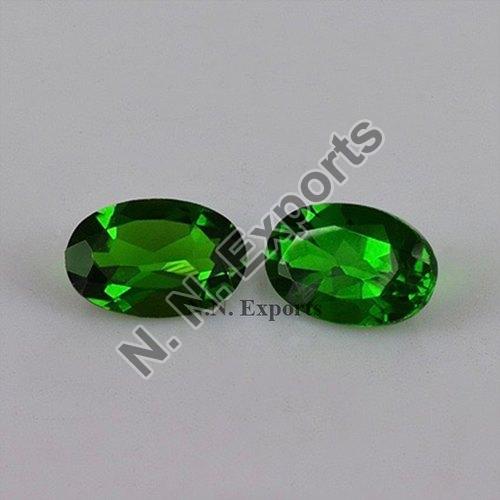 Chrome Diopside Faceted Oval Gemstone, Feature : Fine Finished, FIne Polised, Hard Structure