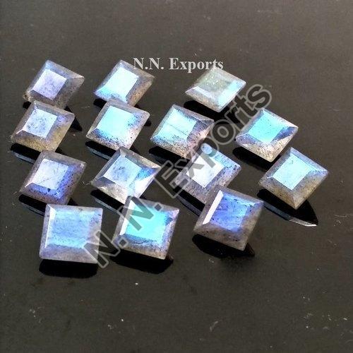 Labradorite Faceted Square Gemstone, for Used making Jewellery