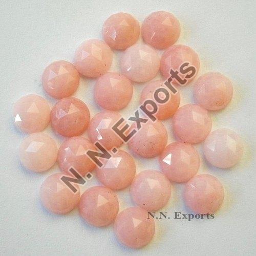 Pink Opal Rose Cut Round Gemstone, for Jewellery Use