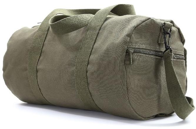 Plain 250-400 Gm Canvas Duffle Gym Bag, Packaging Type : Plastic Packet