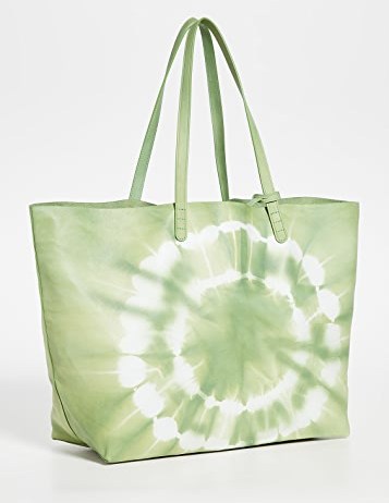 Tie Dye Canvas Shopping Tote Bag