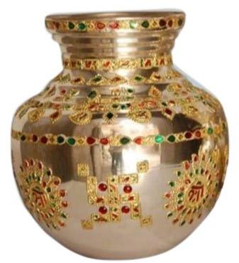 Pooja Copper Kalash, Color : Golden