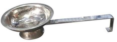 SS Akhand Jyoti Diya, Color : Silver