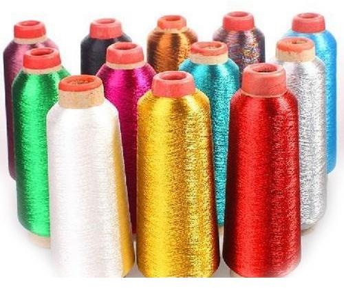 Bliss Polyester Zari Thread, Pattern : Dyed