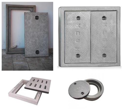 Square RCC Manhole Cover, for Industrial, Public Use, Feature : Shiny Surface