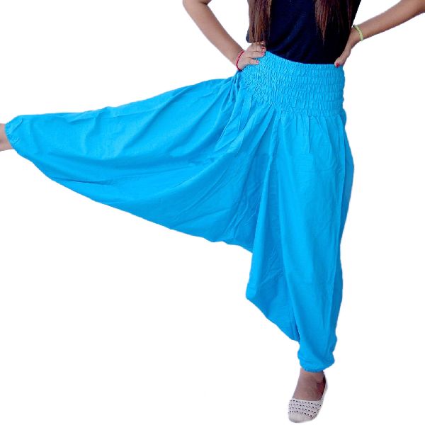 Blue Women Harem Pant