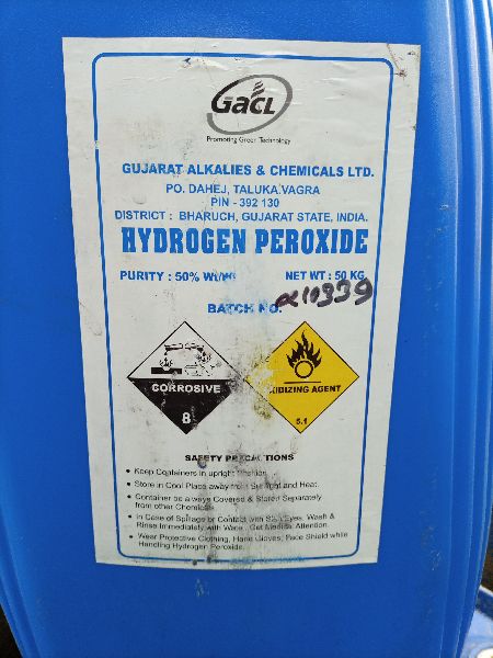 Gacl hydrogen peroxide, for dairy form, textile, Classification : peer chem-h2o2 50%