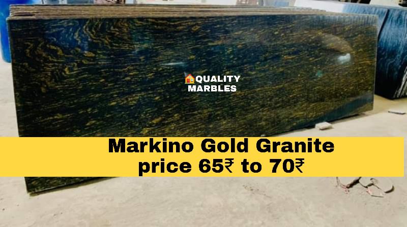Polished Markino gold granite, for Treads, Staircases, Kitchen Countertops, Flooring, Size : 9×3