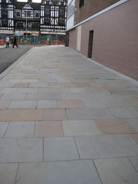 Flooring Non Polished Plain Sandstone Raj blend sand stone, Feature : Attractive Look