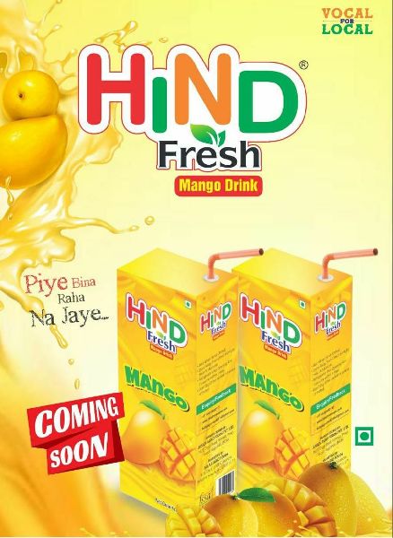 200ml Hind Mango Flavour Drink, for Beverages