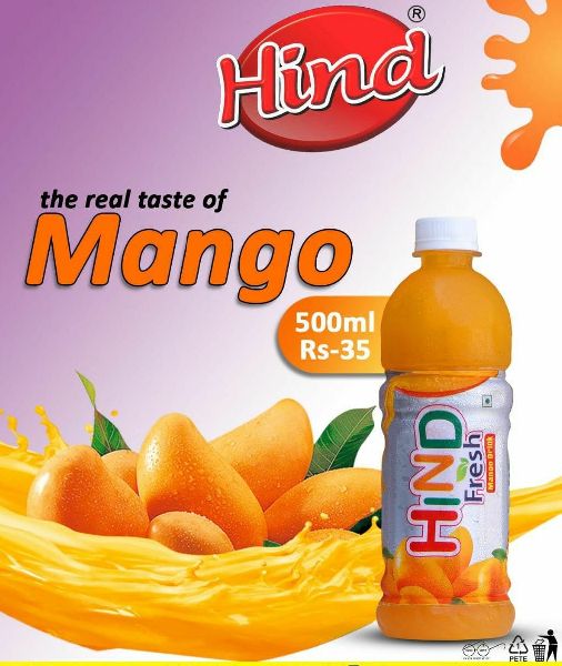 500ml Hind Mango Flavour Drink, for Beverages
