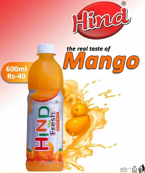 600ml Hind Mango Flavour Drink, for Beverages