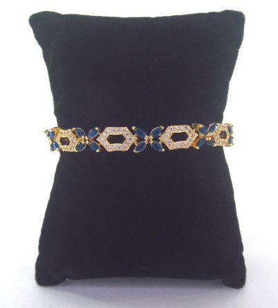 Blue Stone Cz Bracelet