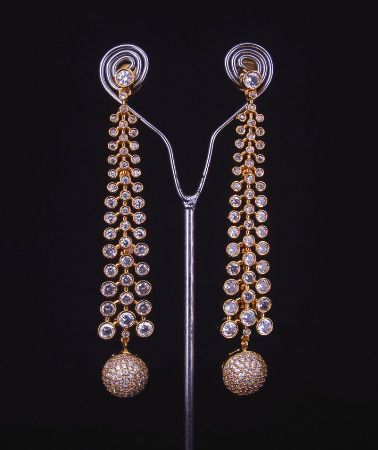 Polished Cubic Zirconia Dangler Cz Earrings, Feature : Fine Finishing, Good Quality, Unique Designs