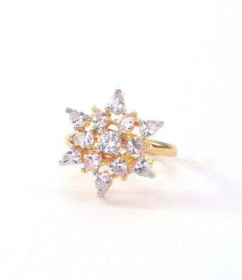 Polished Star CZ Finger Ring, Feature : Fine Finishing, Good Quality, Light Weight, Packaging Type : Plastic Packet