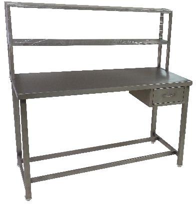 Rectangular Polished Stainless Steel Packing Table, for Hospital, Specialities : Anti-Corrosive, Sturdiness