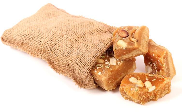 Dry Fruit Jaggery, for Human Consumption, Feature : Easy Digestive, Sweet Taste