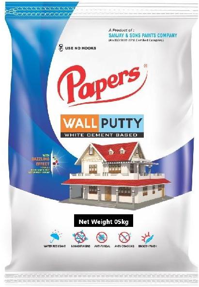 5Kg White Cement Based Wall Putty, Certification : ISI Certified