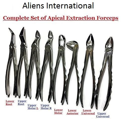 Complete Set of Apical Extraction Forceps