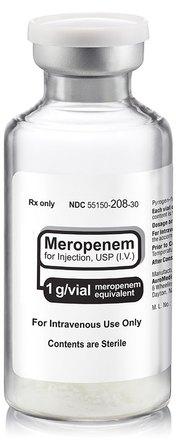  Meropenem Injection, Packaging Size : 1 g/vial