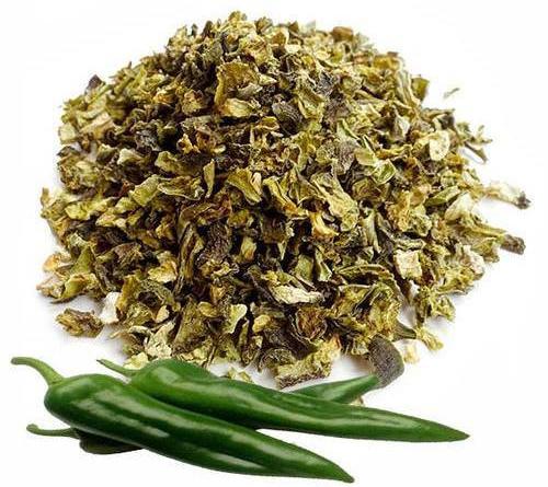 Green Chilli Flakes, for Food industry, Purity : 99.9%